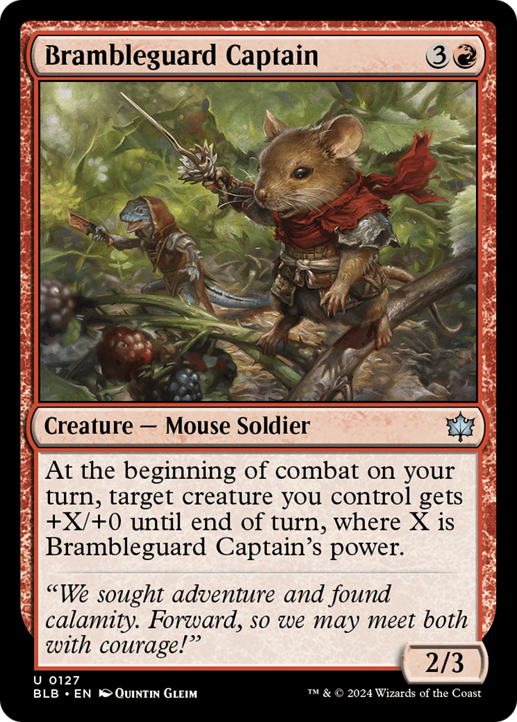 {@C} Brambleguard Captain [Bloomburrow][BLB 127]