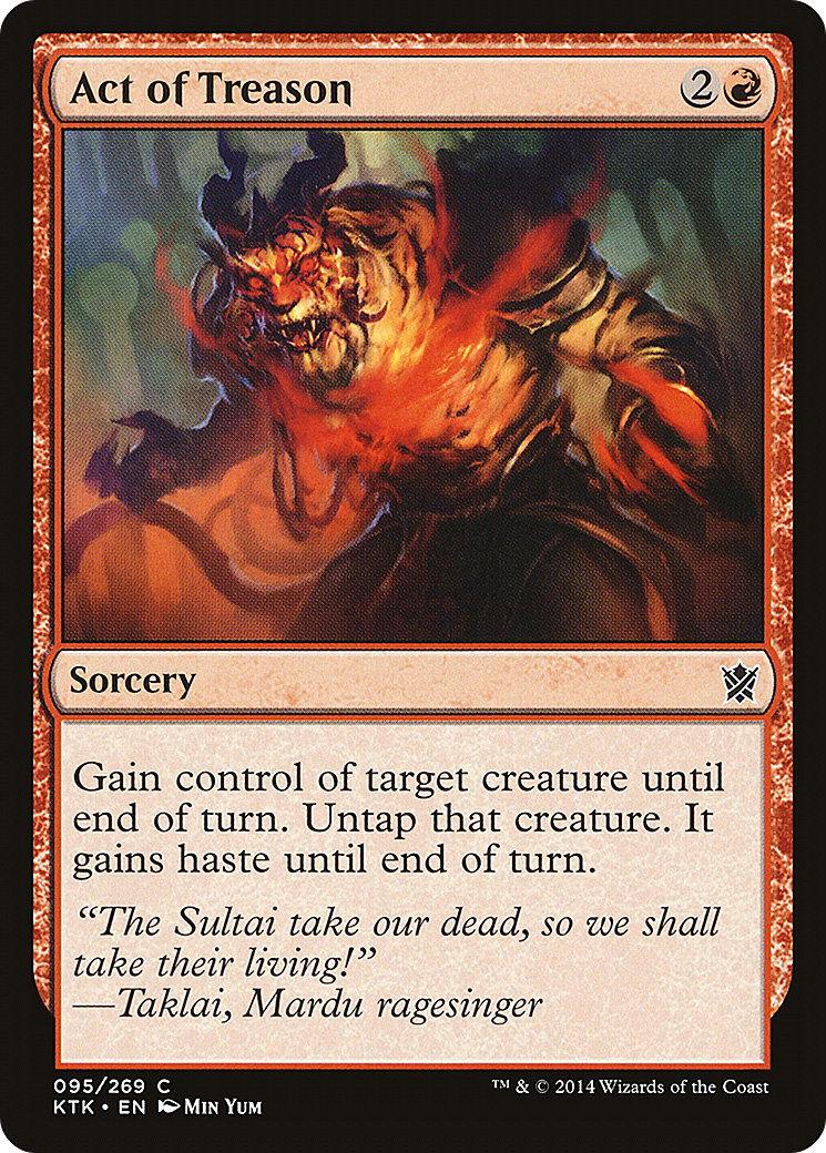 {C} Act of Treason [Khans of Tarkir][KTK 095]