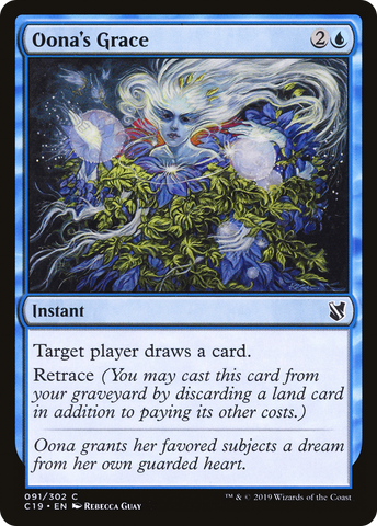 {C} Oona's Grace [Commander 2019][C19 091]
