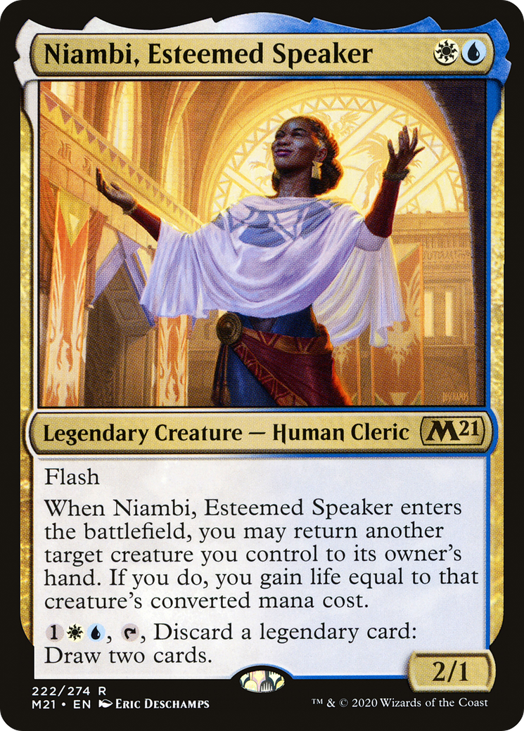 {R} Niambi, Esteemed Speaker [Core Set 2021][M21 222]