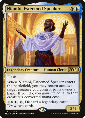 {R} Niambi, Esteemed Speaker [Core Set 2021][M21 222]