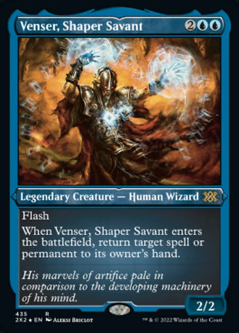 {R} Venser, Shaper Savant (Foil Etched) [Double Masters 2022][2X2 435]