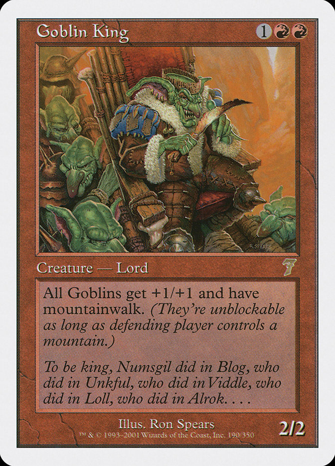 {R} Goblin King [Seventh Edition][7ED 190]