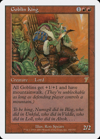 {R} Goblin King [Seventh Edition][7ED 190]