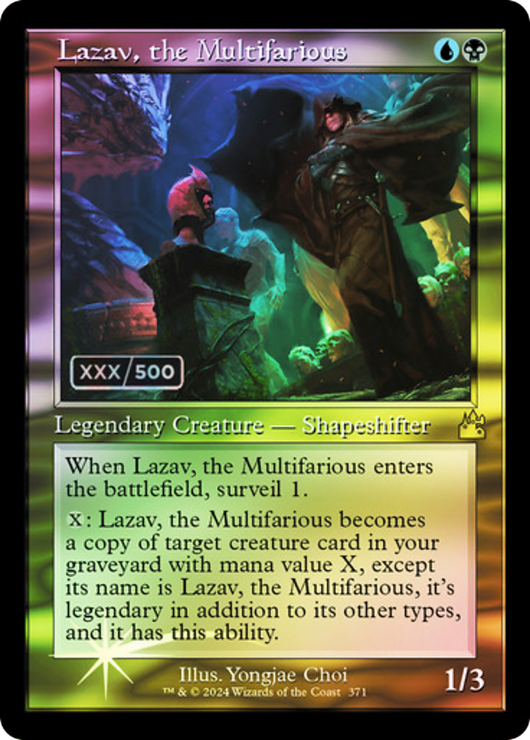 {R} Lazav, the Multifarious (Retro) (Serialized) [Ravnica Remastered][SR RVR 371]