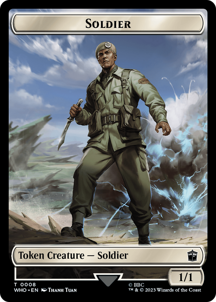 {T} Soldier // Dinosaur Double-Sided Token [Doctor Who Tokens][TWHO 8//20]