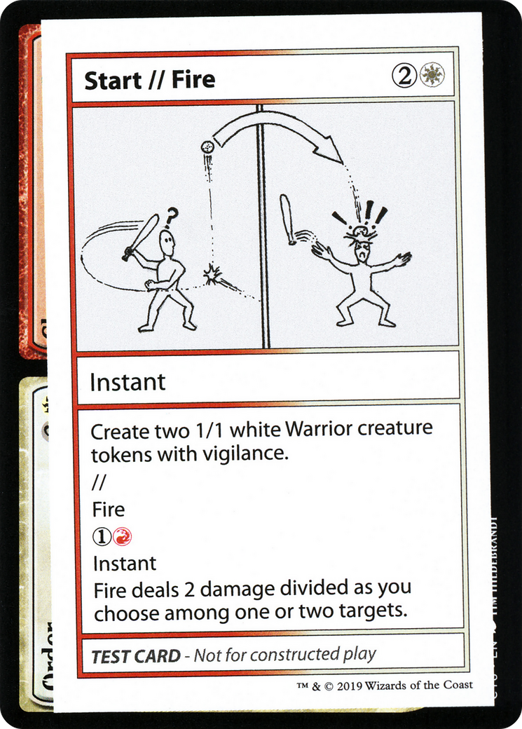 {R} Start // Fire (2021 Edition) [Mystery Booster Playtest Cards][CMB1 101]