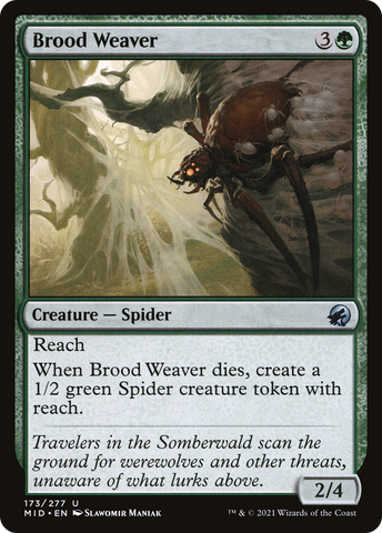 {C} Brood Weaver [Innistrad: Midnight Hunt][MID 173]