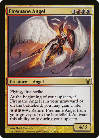 {R} Firemane Angel [Duel Decks: Ajani vs. Nicol Bolas][DDH 021]