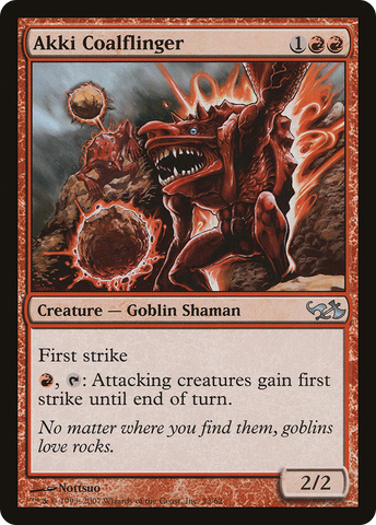 {C} Akki Coalflinger [Duel Decks: Elves vs. Goblins][DDA 033]