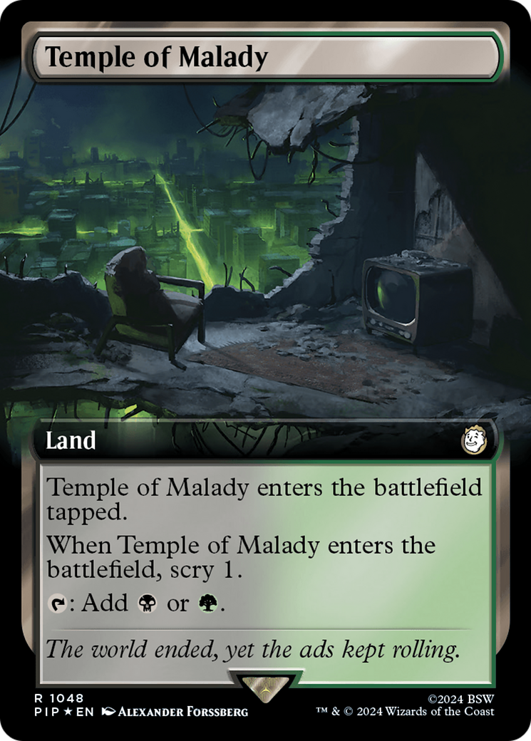 {R} Temple of Malady (Extended Art) (Surge Foil) [Fallout][PIP 1048]