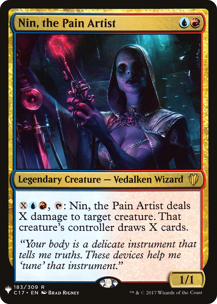Nin, the Pain Artist [LIST 183/309]
