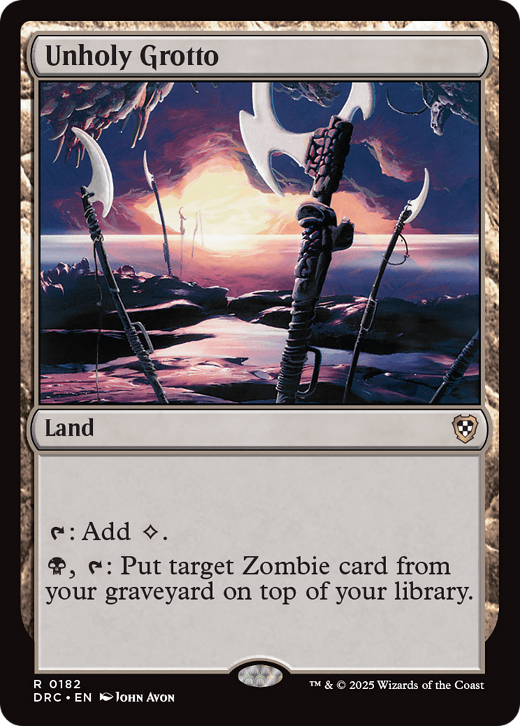 {R} Unholy Grotto [Aetherdrift Commander][DRC 182]