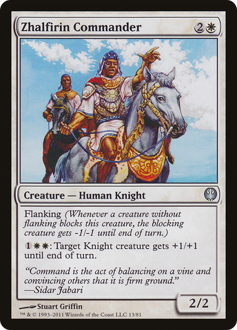 {C} Zhalfirin Commander [Duel Decks: Knights vs. Dragons][DDG 013]