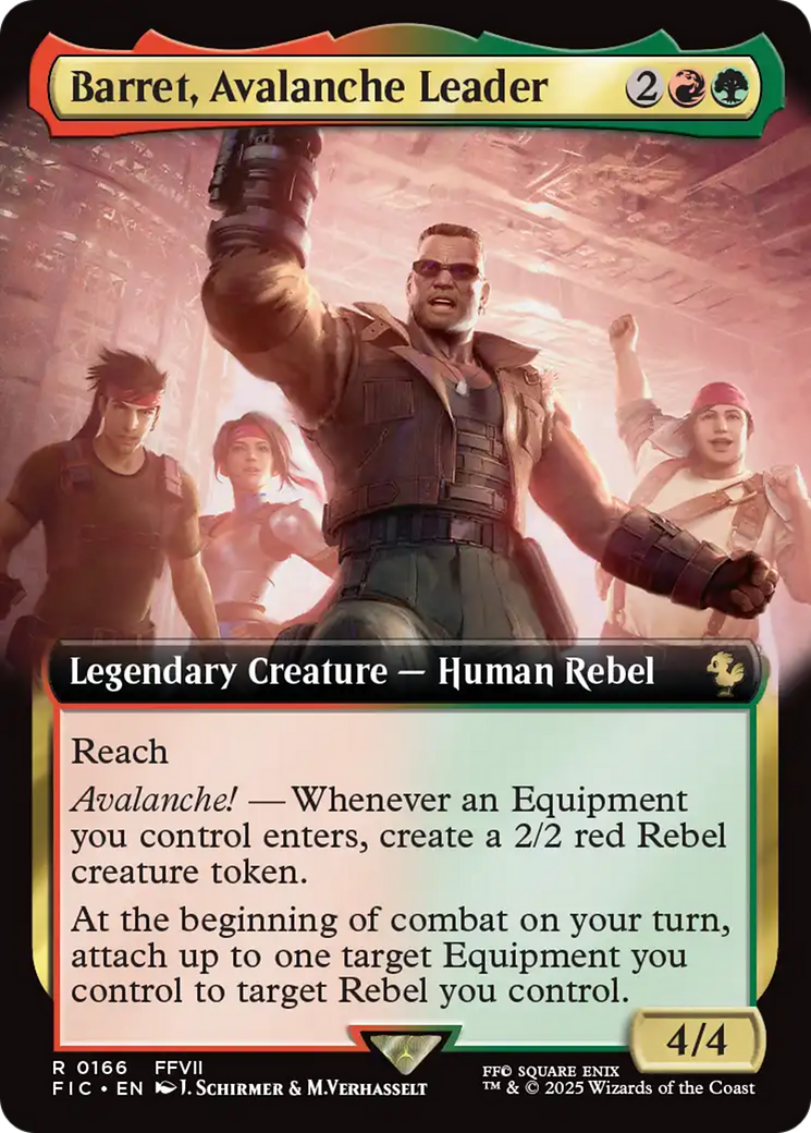 {@@FIC R} Barret, Avalanche Leader (Extended Art) [FINAL FANTASY Commander][FIC 166]