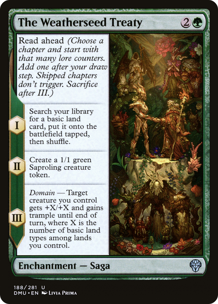 {C} The Weatherseed Treaty [Dominaria United][DMU 188]