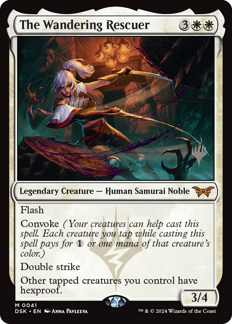 {@R} The Wandering Rescuer [Duskmourn: House of Horror Promos][PP DSK 041]