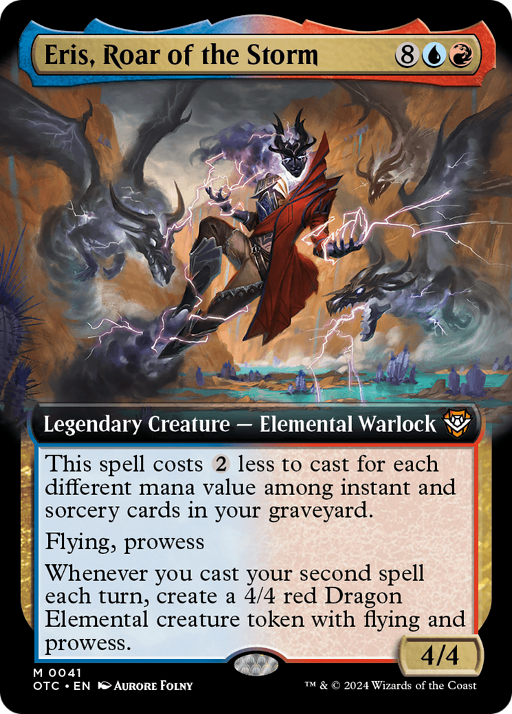 {R} Eris, Roar of the Storm (Extended Art) [Outlaws of Thunder Junction Commander][OTC 041]