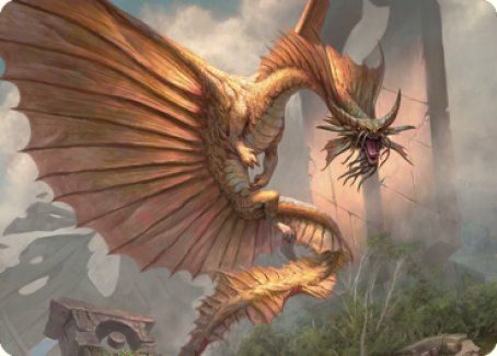 {A} Ancient Gold Dragon Art Card (28) [Commander Legends: Battle for Baldur's Gate Art Series][ACLB 028]