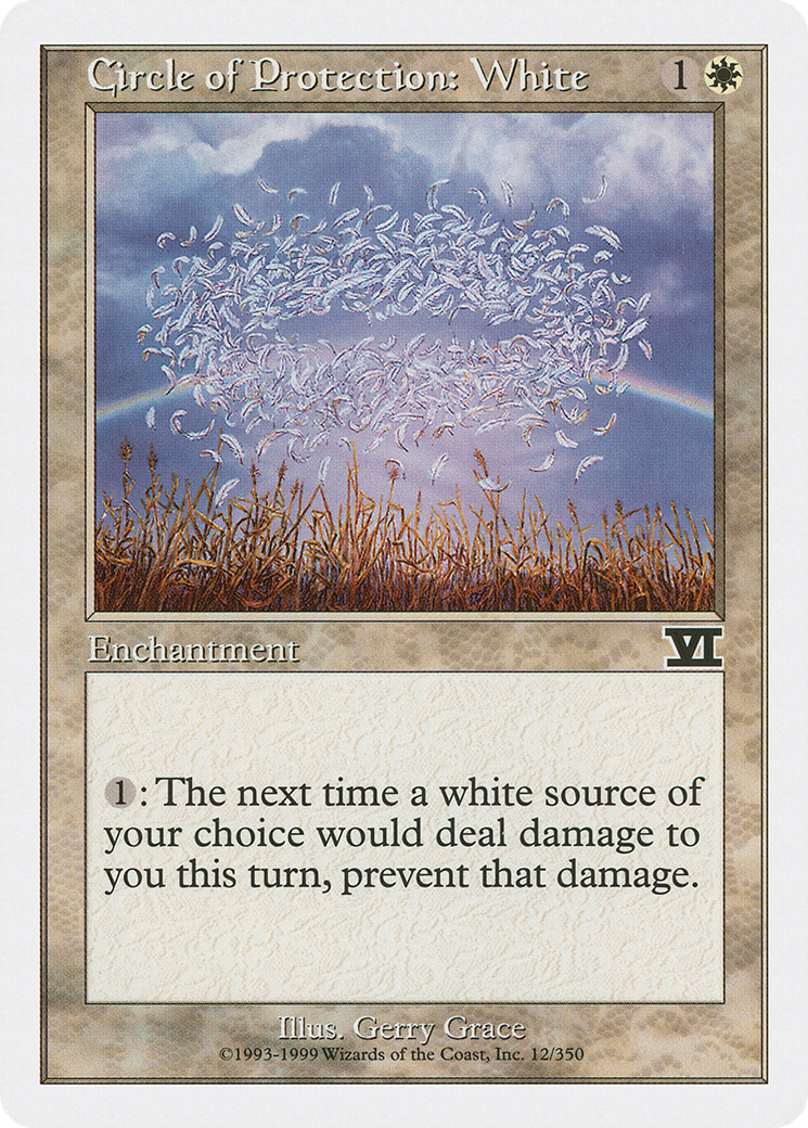 {C} Circle of Protection: White [Classic Sixth Edition][6ED 012]