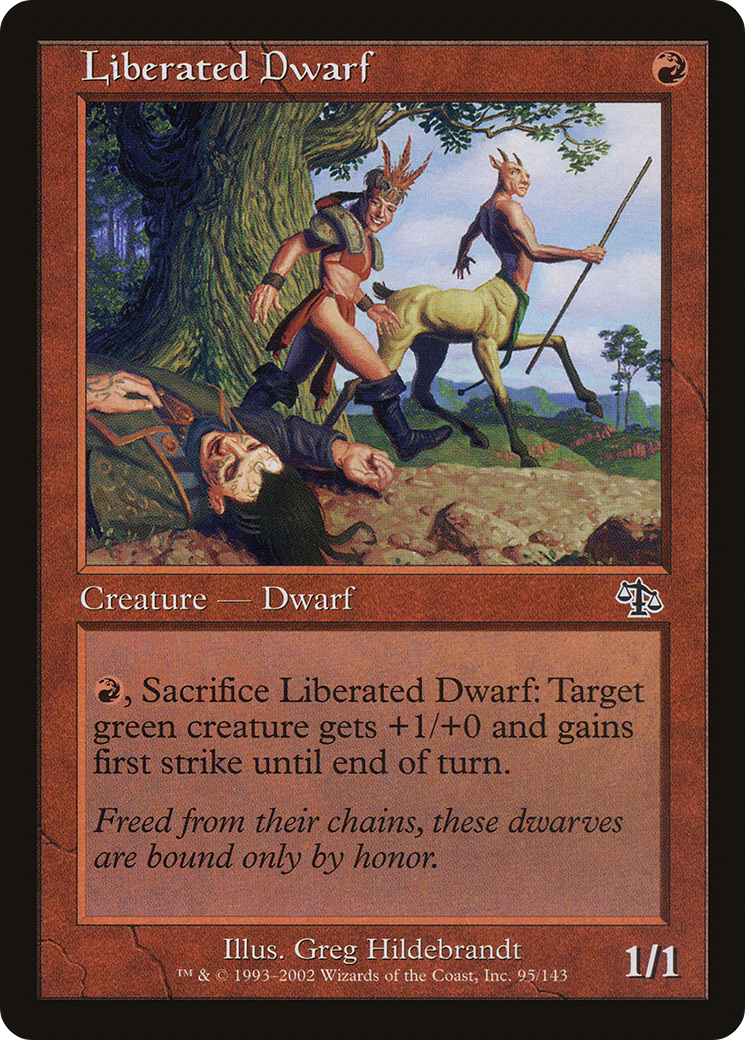 {C} Liberated Dwarf [Judgment][JUD 095]