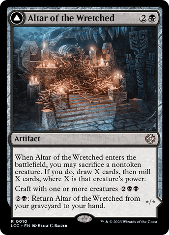 {R} Altar of the Wretched // Wretched Bonemass [The Lost Caverns of Ixalan Commander][LCC 010]