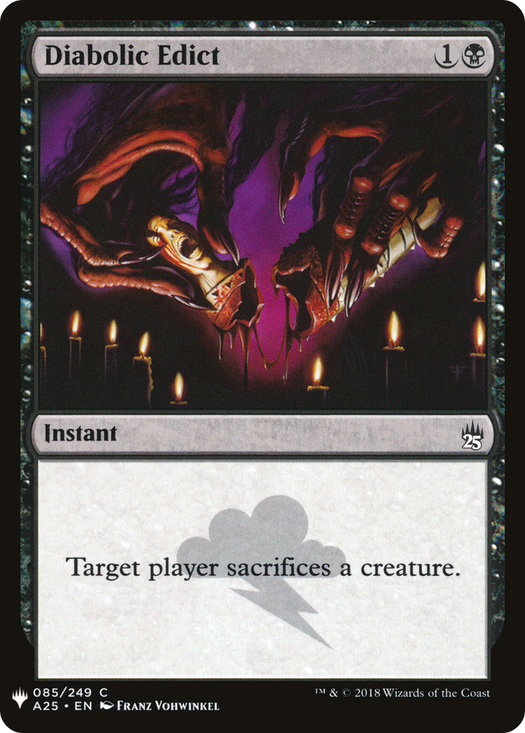 {C} Diabolic Edict [Mystery Booster][LS A25 085]