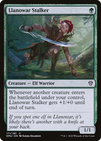 {C} Llanowar Stalker [Dominaria United][DMU 171]