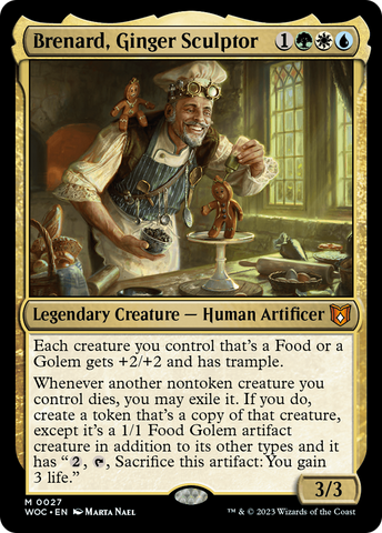 {R} Brenard, Ginger Sculptor [Wilds of Eldraine Commander][WOC 027]