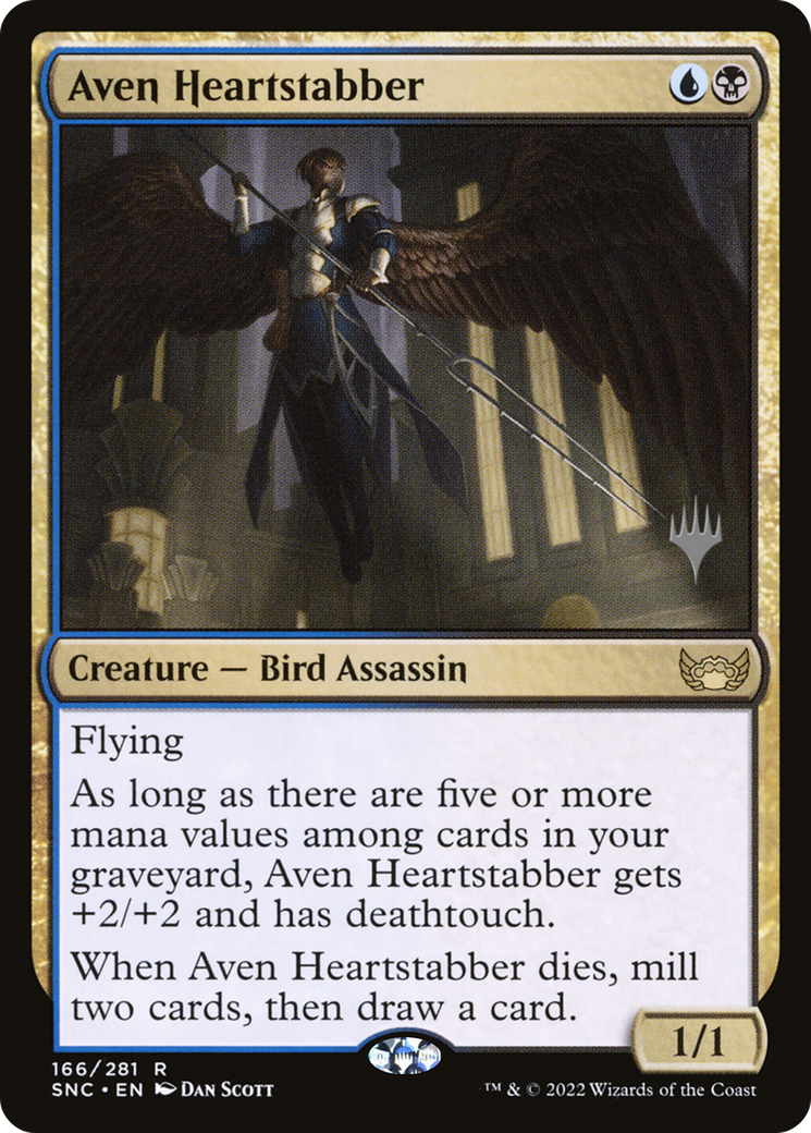 {R} Aven Heartstabber (Promo Pack) [Streets of New Capenna Promos][PP SNC 166]