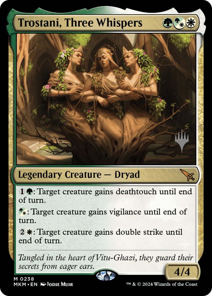 {R} Trostani, Three Whispers (Promo Pack) [Murders at Karlov Manor Promos][PP MKM 238]