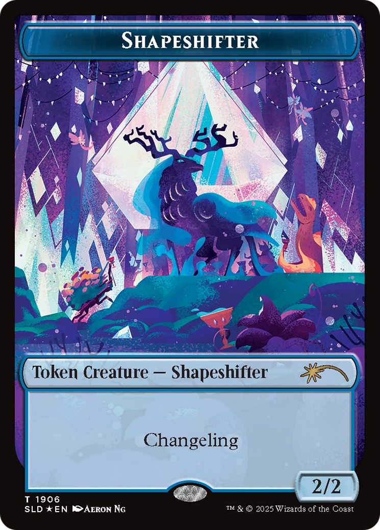 Shapeshifter Token (1906) (Double Rainbow Foil) [SLD 1906]  Foil