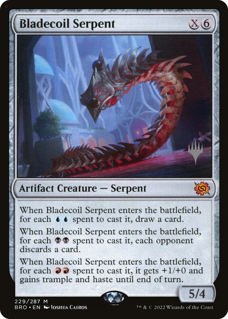{R} Bladecoil Serpent [The Brothers' War: Promo Pack][PP BRO 229]