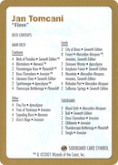 {C} Jan Tomcani Decklist [World Championship Decks 2001][GB WC01 JT0B]