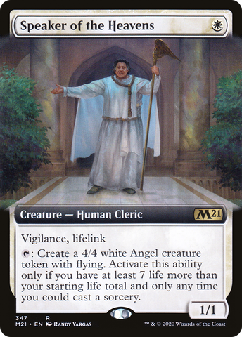 {R} Speaker of the Heavens (Extended Art) [Core Set 2021][M21 347]