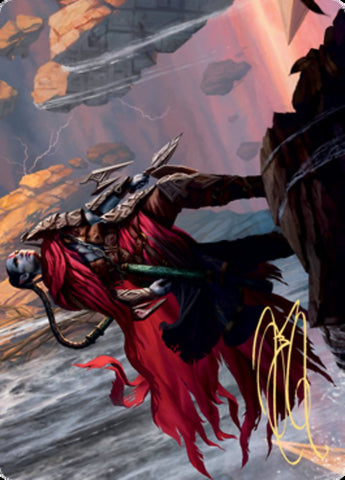 {A} Anowon, the Ruin Thief Art Card (Gold-Stamped Signature) [Zendikar Rising Art Series][AZNR 075]