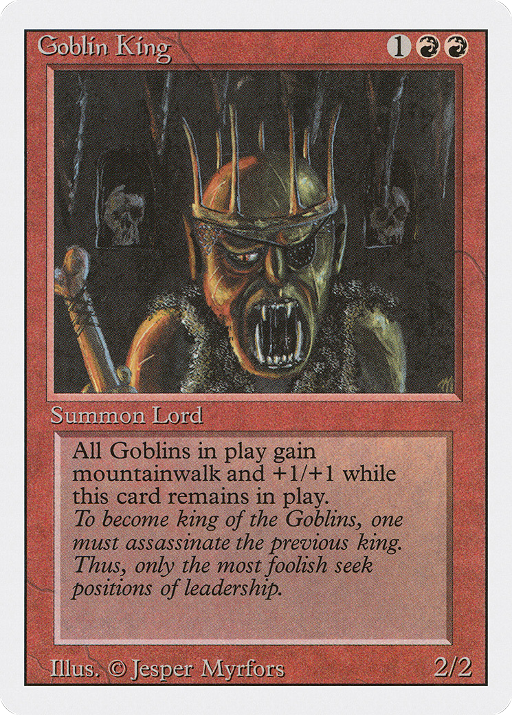 {R} Goblin King [Revised Edition][3ED 155]