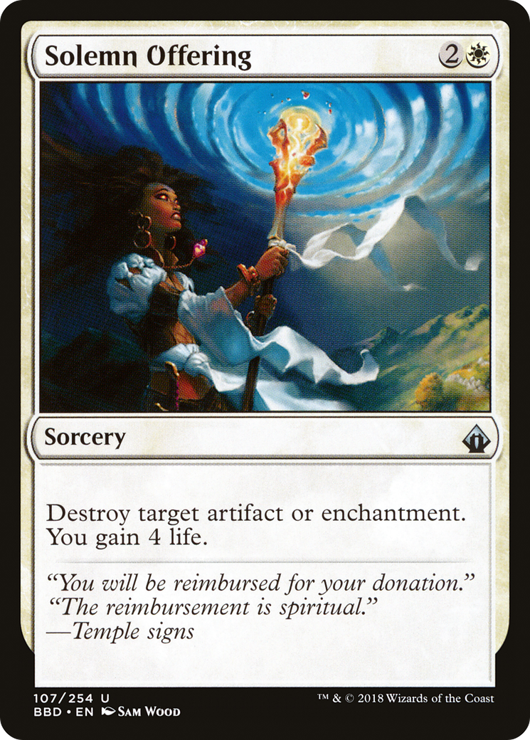 {C} Solemn Offering [Battlebond][BBD 107]