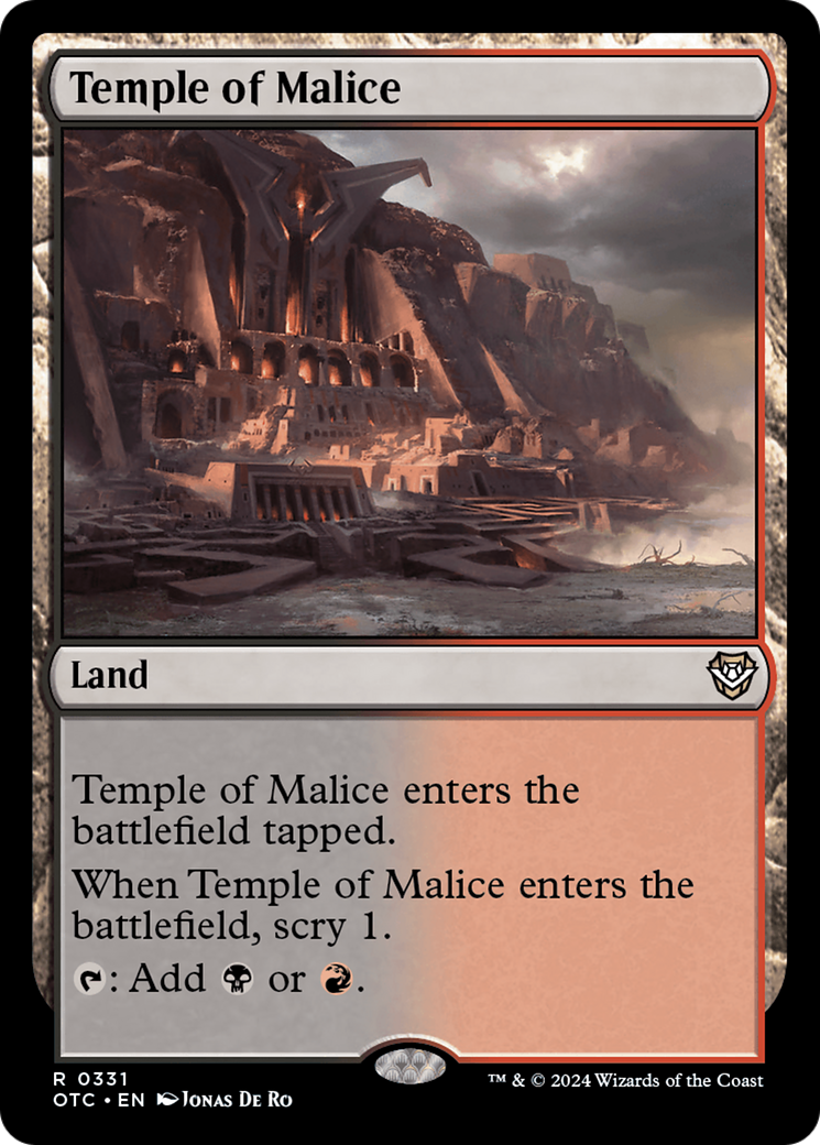{R} Temple of Malice [Outlaws of Thunder Junction Commander][OTC 331]