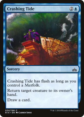 {C} Crashing Tide [Rivals of Ixalan][RIX 034]