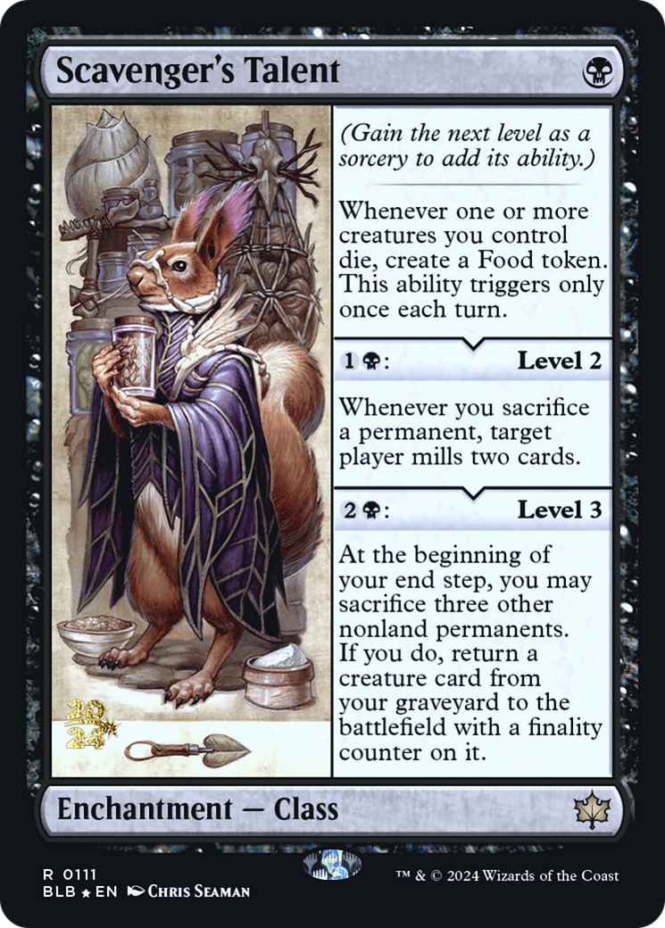 {@R} Scavenger's Talent [Bloomburrow Prerelease Promos][PR BLB 111]