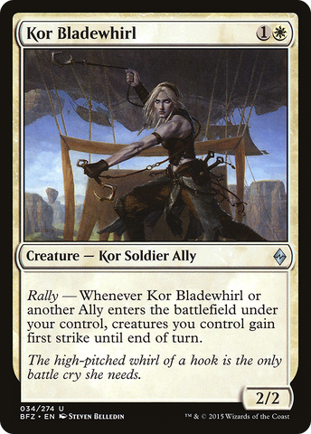 {C} Kor Bladewhirl [Battle for Zendikar][BFZ 034]
