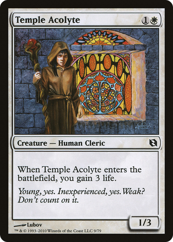 {C} Temple Acolyte [Duel Decks: Elspeth vs. Tezzeret][DDF 009]