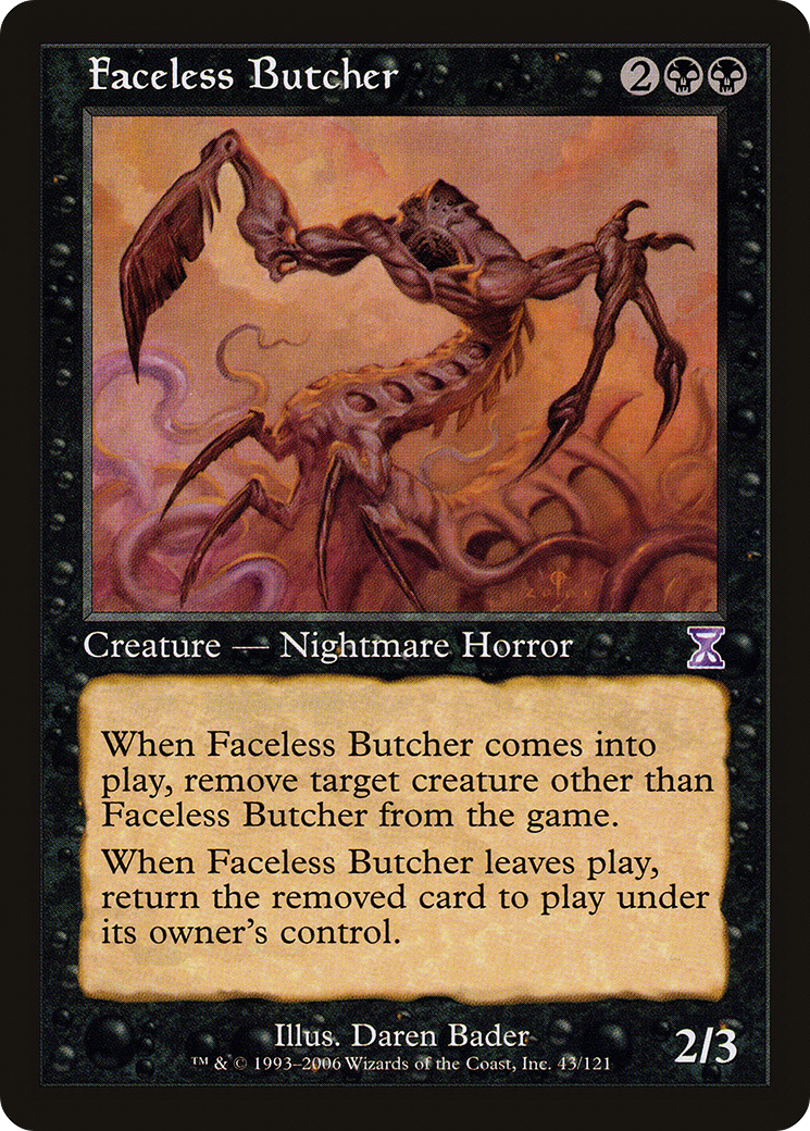 {R} Faceless Butcher [Time Spiral Timeshifted][TSB 043]