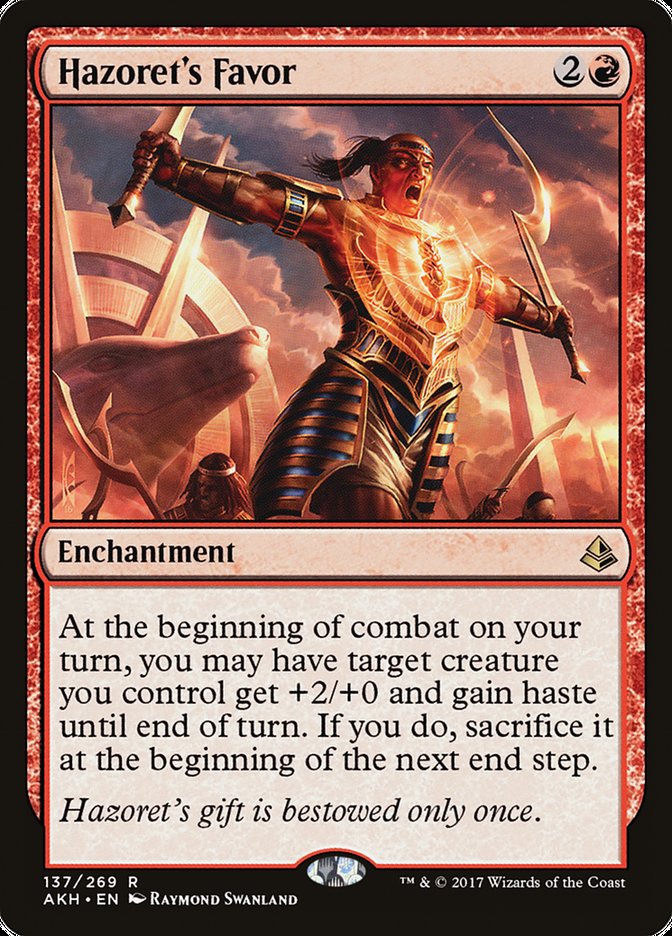 {R} Hazoret's Favor [Amonkhet][AKH 137]