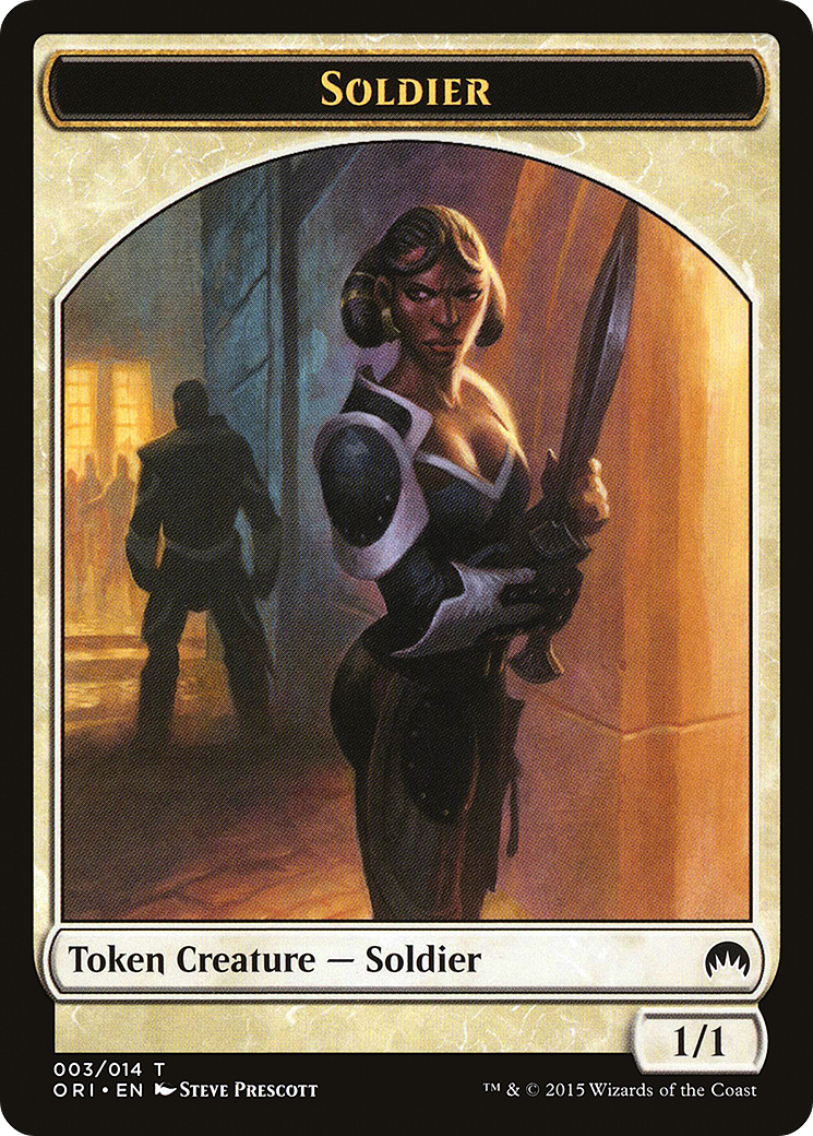 {T} Soldier Token [Magic Origins Tokens][TORI 003]