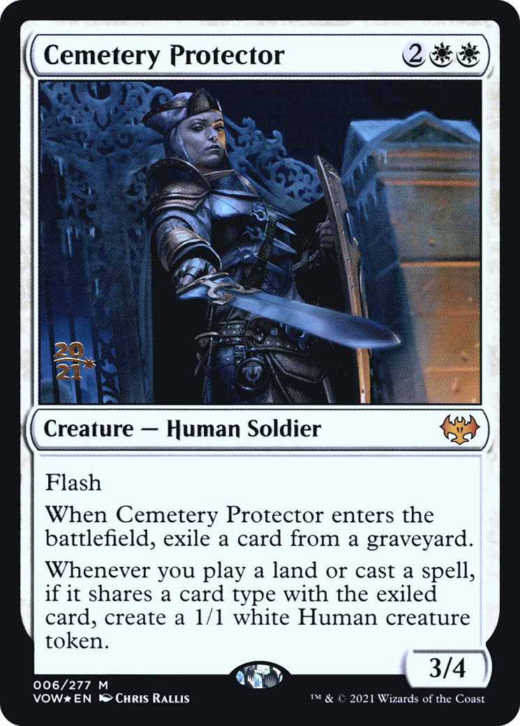{R} Cemetery Protector [Innistrad: Crimson Vow Prerelease Promos][PR VOW 006]