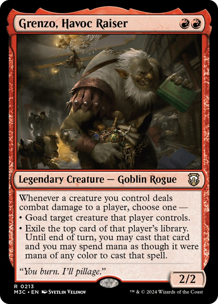 {R} Grenzo, Havoc Raiser (Ripple Foil) [Modern Horizons 3 Commander][RPF M3C 213]