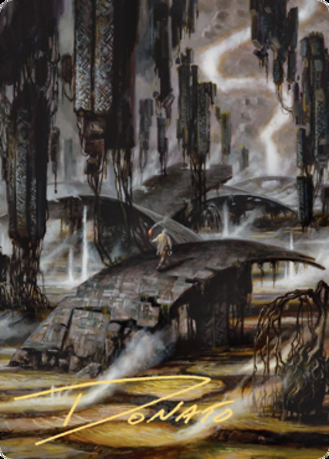 {A} Grimclimb Pathway Art Card (Gold-Stamped Signature) [Zendikar Rising Art Series][AZNR 024]