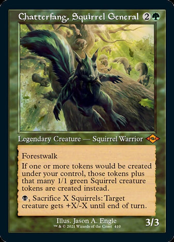 {R} Chatterfang, Squirrel General (Retro Foil Etched) [Modern Horizons 2][RF ET MH2 410]